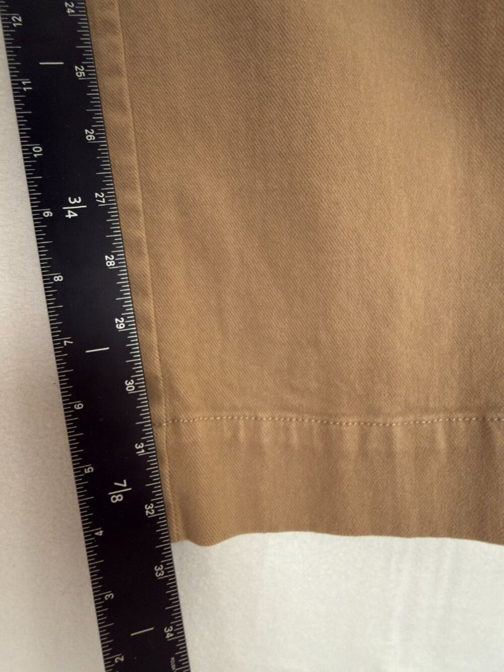 Banana Republic BR Straight Fit Khaki Pants Mens Size 34x34 Tan Stretch Chino - Picture 13 of 13